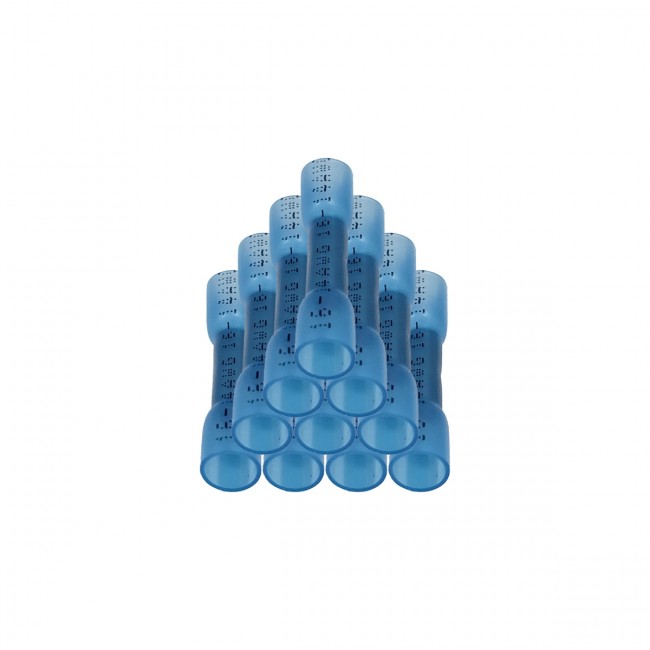 Kit Conector Tipo Luva Termo Retrátil Azul 16-14 AWG para fio de 1.1-2.5mm² Emenda de Fio (10 peças) - EPMAN