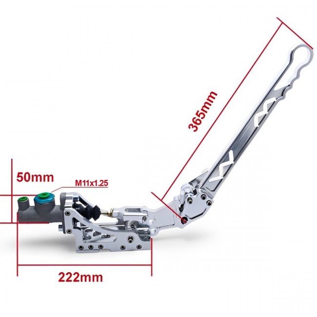 Alavanca Longa para Drift Esportiva Freio De Mão Hidráulica Epman - Prata