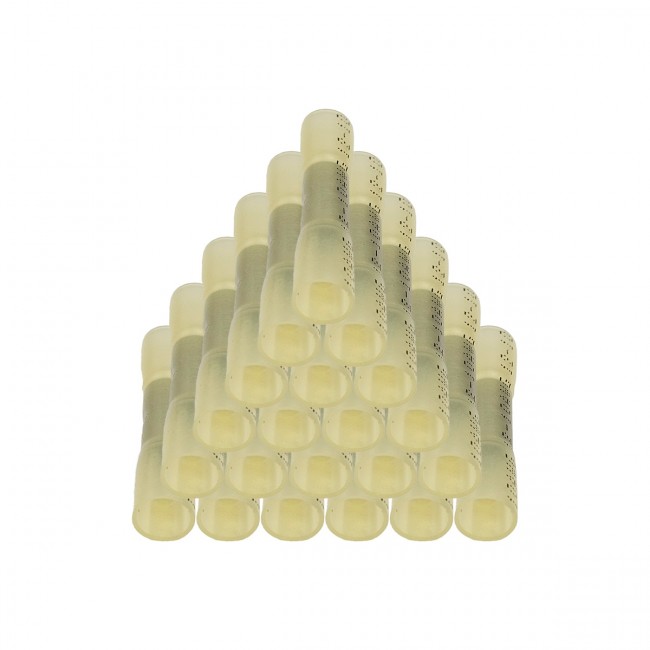 Kit Conector Tipo Luva Termo Retrátil Amarelo 12-10 AWG para fio de 2.7-6mm² Emenda de Fio (20 peças) - EPMAN