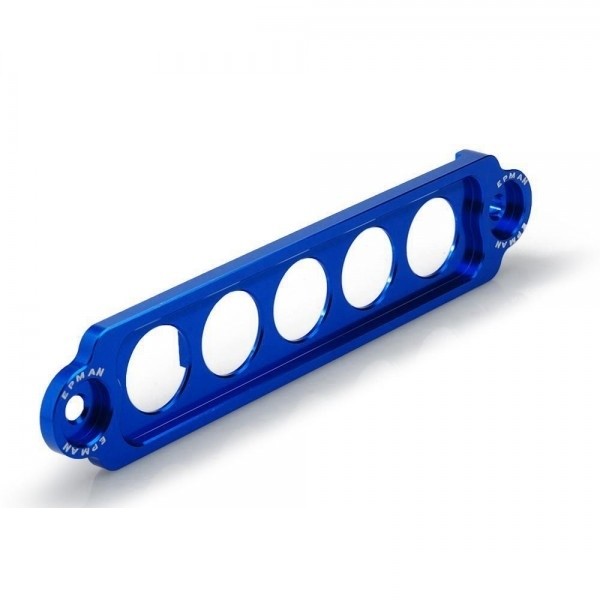 Fixador de Bateria Longo Epman para Honda em Alumínio - Azul