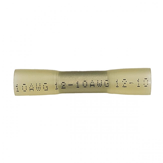Kit Conector Tipo Luva Termo Retrátil Amarelo 12-10 AWG para fio de 2.7-6mm² Emenda de Fio (10 peças) - EPMAN