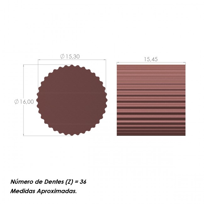 Cubo EPMAN Adaptador de Volante Esportivo para Veículos Daewoo - 36 Dentes
