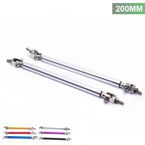 Haste Ajustável de 20cm Epman para Spoiler Lip Skirt Universal - Prata