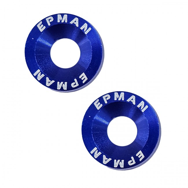 Par de Arruela Billet Universal com parafuso e porca M6 EPMAN - Azul