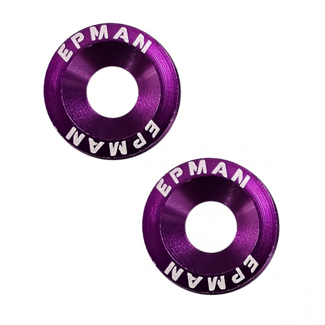 Par de Arruela Billet Universal com parafuso e porca M6 EPMAN - Roxo