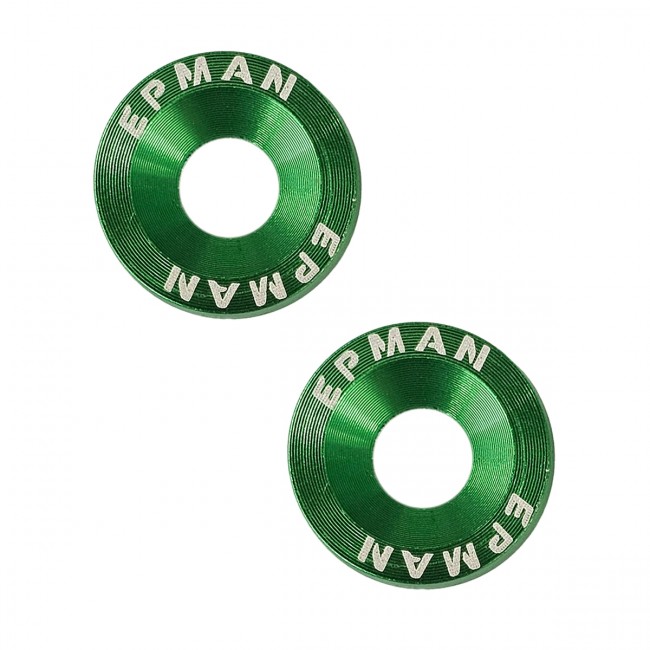 Par de Arruela Billet Universal com parafuso e porca M6 EPMAN - Verde