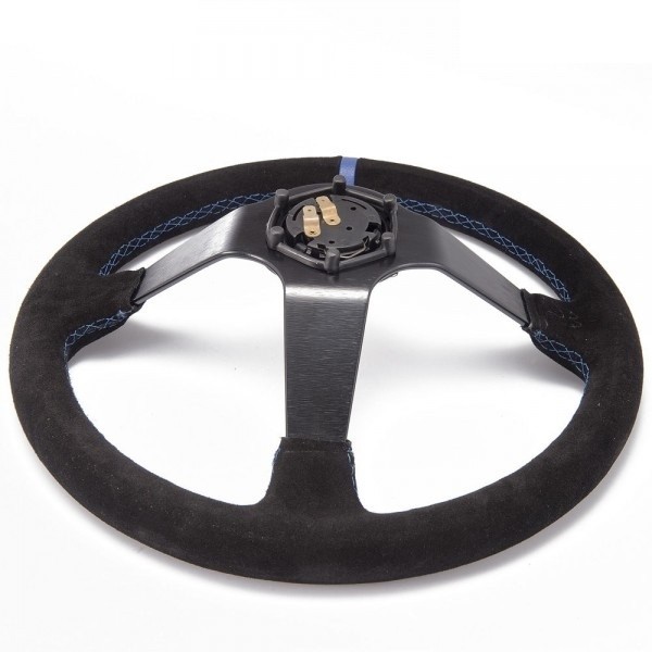 Volante Esportivo Epman Diâmetro 350mm x 3" Profundidade - Vermelho