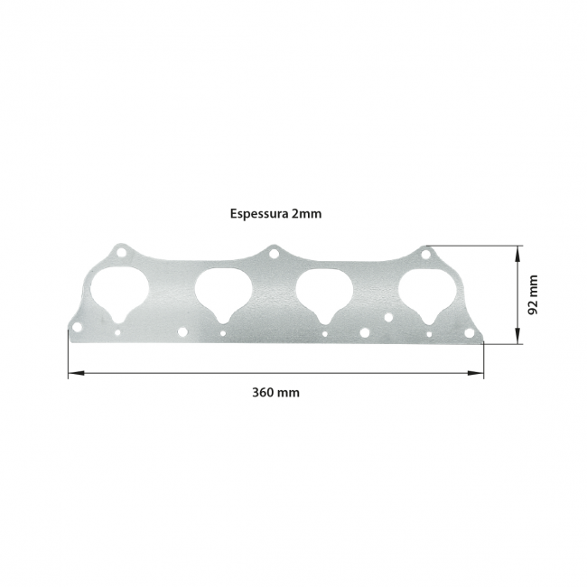 Junta Admissão Honda K20 em Alumínio Epman