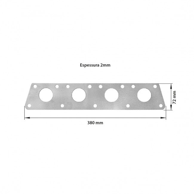 Kit Coletor e Junta de Escapamento VW AP 20V Transversal para Turbina T25 com Saída para WG 38mm Epman