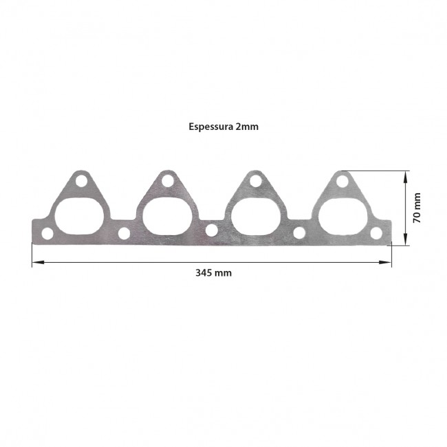 Junta Escape Honda D16 1.6 16v em Alumínio Epman
