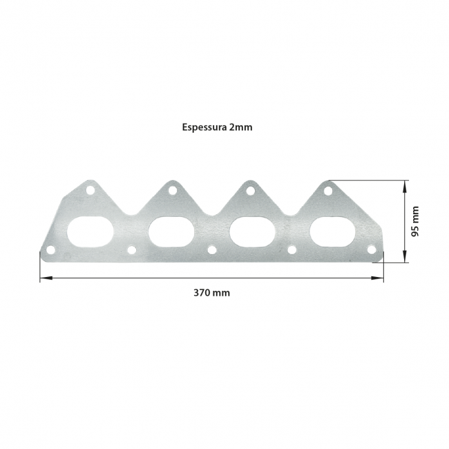 Junta Escape Renault 2.0 16v F4R Sandero e Outros em Alumínio Epman