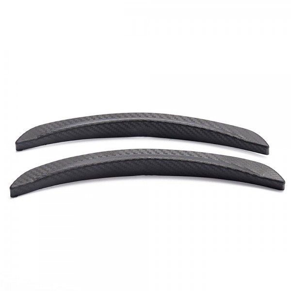 Kit Bumper Esportivo Spoiler Para-lama Aerodinâmico 10" 2 Unidades - Fibra de Carbono