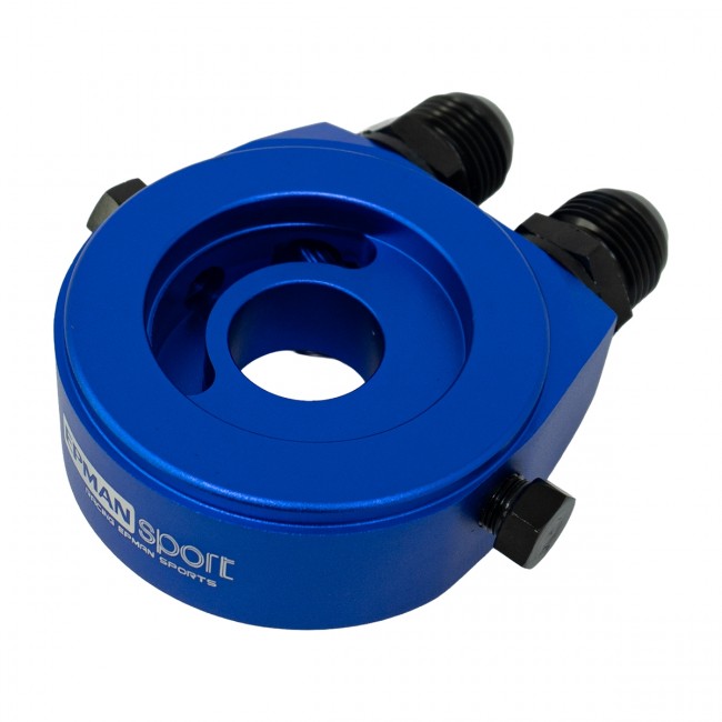 Suporte Filtro De Óleo Sandwich Plate Epman P/ Radiador Óleo - Azul