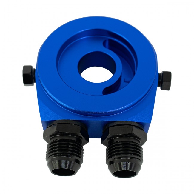 Suporte Filtro De Óleo Sandwich Plate Epman P/ Radiador Óleo - Azul