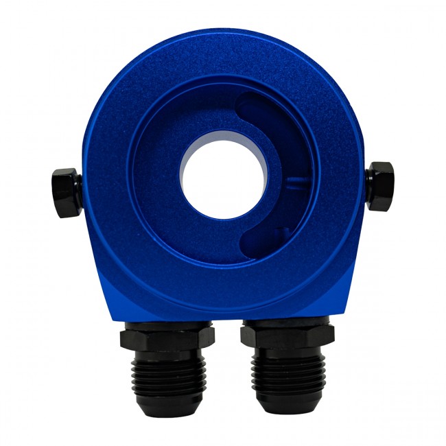 Suporte Filtro De Óleo Sandwich Plate Epman P/ Radiador Óleo - Azul