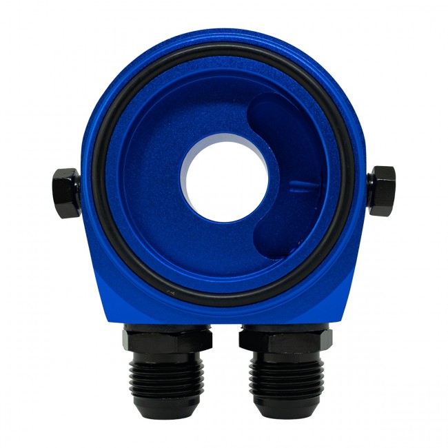 Suporte Filtro De Óleo Sandwich Plate Epman P/ Radiador Óleo - Azul