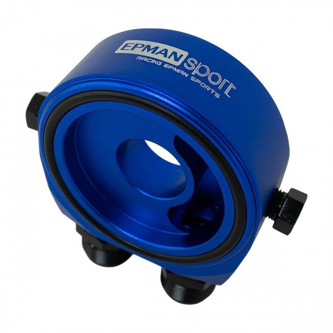 Suporte Filtro De Óleo Sandwich Plate Epman P/ Radiador Óleo - Azul