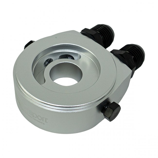 Suporte Filtro De Óleo Sandwich Plate Epman P/ Radiador Óleo - Prata