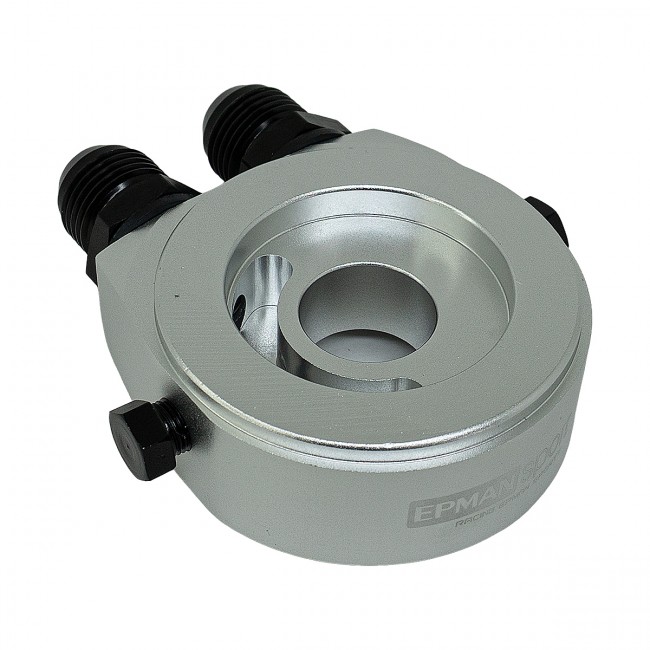 Suporte Filtro De Óleo Sandwich Plate Epman P/ Radiador Óleo - Prata