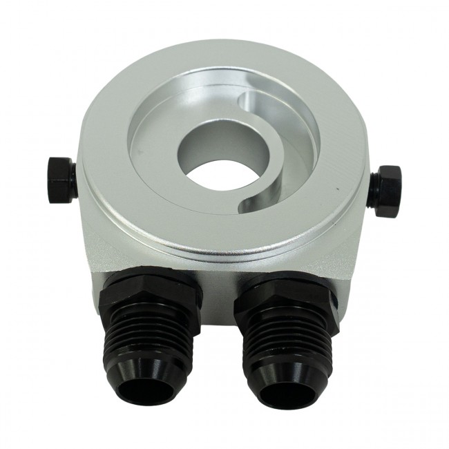 Suporte Filtro De Óleo Sandwich Plate Epman P/ Radiador Óleo - Prata