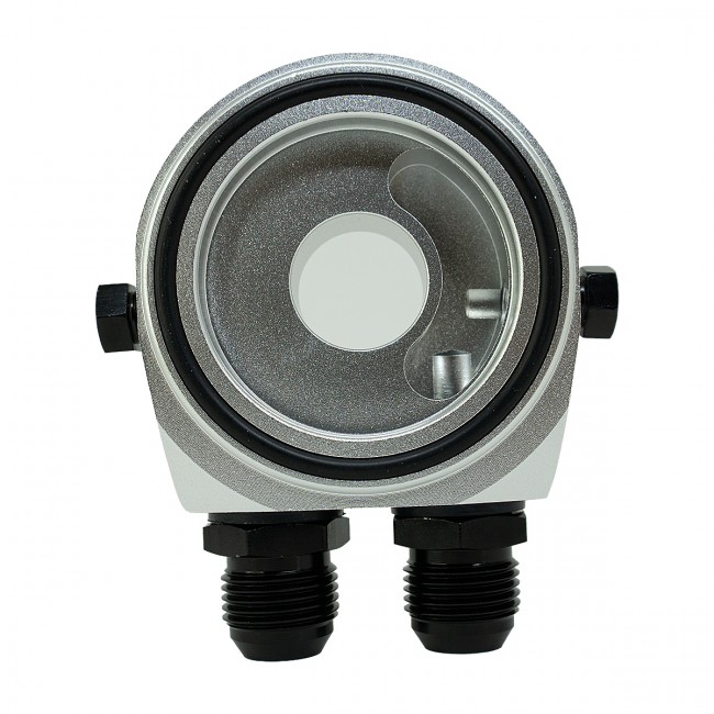 Suporte Filtro De Óleo Sandwich Plate Epman P/ Radiador Óleo - Prata