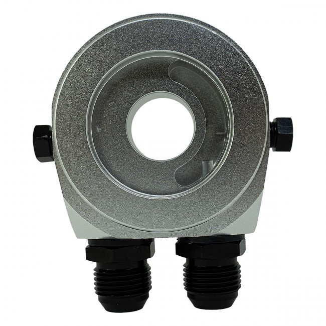 Suporte Filtro De Óleo Sandwich Plate Epman P/ Radiador Óleo - Prata