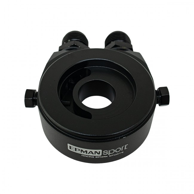 Suporte Filtro De Óleo Sandwich Plate Epman P/ Radiador Óleo - Preto