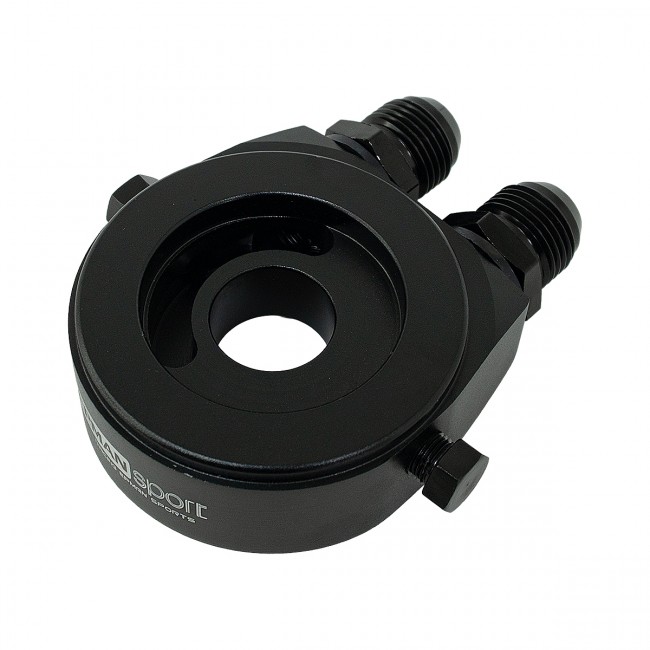 Suporte Filtro De Óleo Sandwich Plate Epman P/ Radiador Óleo - Preto