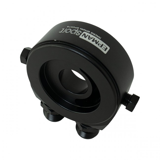 Suporte Filtro De Óleo Sandwich Plate Epman P/ Radiador Óleo - Preto