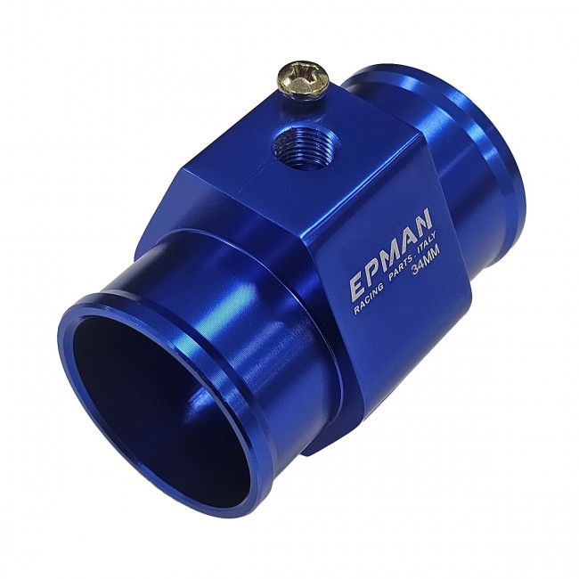 Adaptador para Sensor de Temperatura Entrada e Saída 34mm Azul Epman