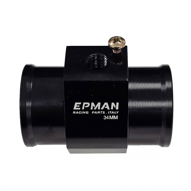 Adaptador para Sensor de Temperatura Entrada e Saída 34mm Preto Epman