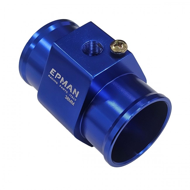 Adaptador para Sensor de Temperatura Entrada e Saída 38mm Azul Epman