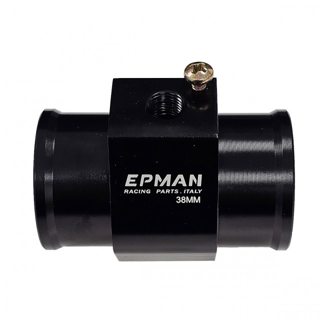 Adaptador para Sensor de Temperatura Entrada e Saída 38mm Preto Epman