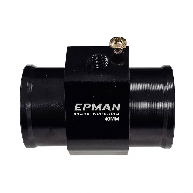 Adaptador para Sensor de Temperatura Entrada e Saída 40mm Preto Epman