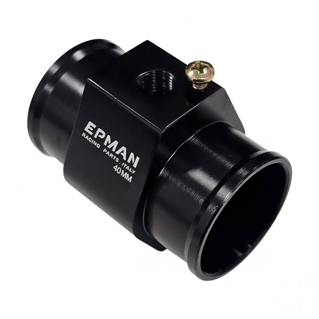 Adaptador para Sensor de Temperatura Entrada e Saída 40mm Preto Epman