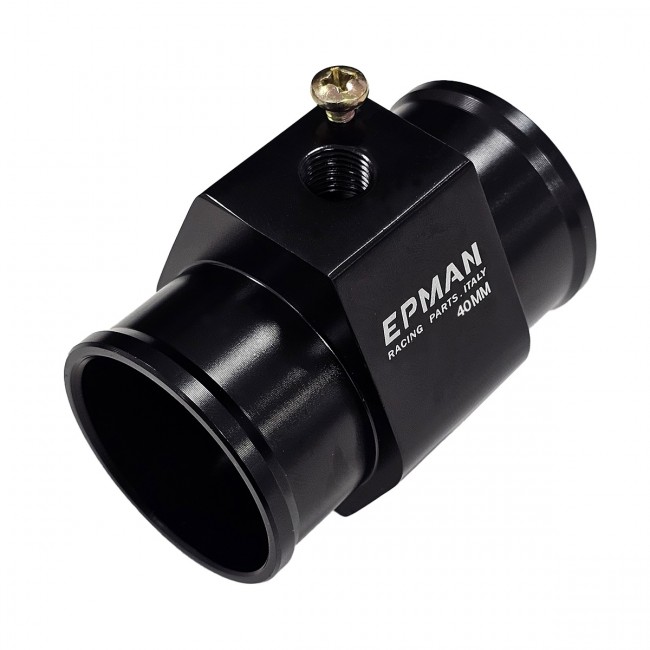Adaptador para Sensor de Temperatura Entrada e Saída 40mm Preto Epman