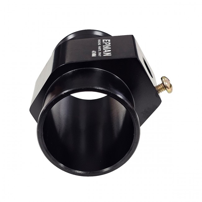 Adaptador para Sensor de Temperatura Entrada e Saída 40mm Preto Epman
