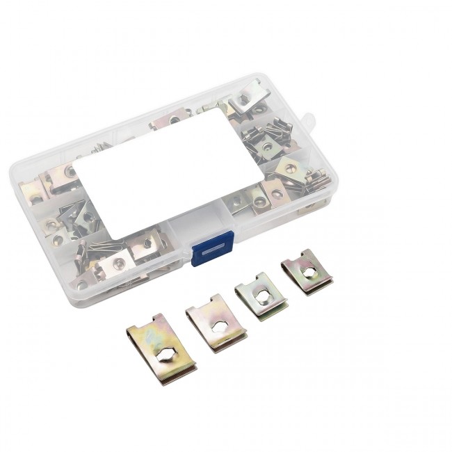 Kit 110 Peças Fixadores Internos Presilhas e Porcas Universais - Epman