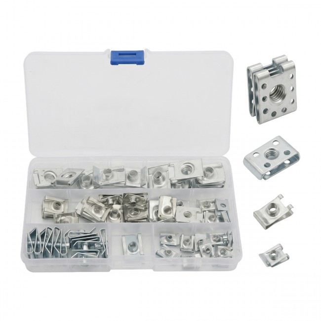 Kit 50 Peças Presilhas Spire Clips M4 M5 M6 M8 Fixação Painel Automotivo Epman