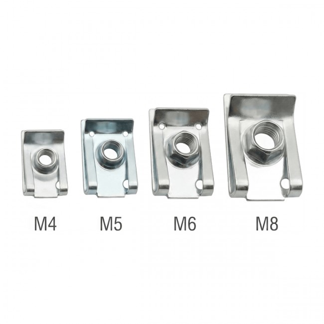Kit 50 Peças Presilhas Spire Clips M4 M5 M6 M8 Fixação Painel Automotivo Epman