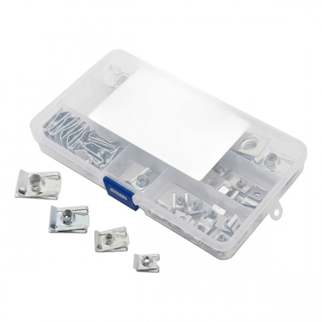 Kit 50 Peças Presilhas Spire Clips M4 M5 M6 M8 Fixação Painel Automotivo Epman