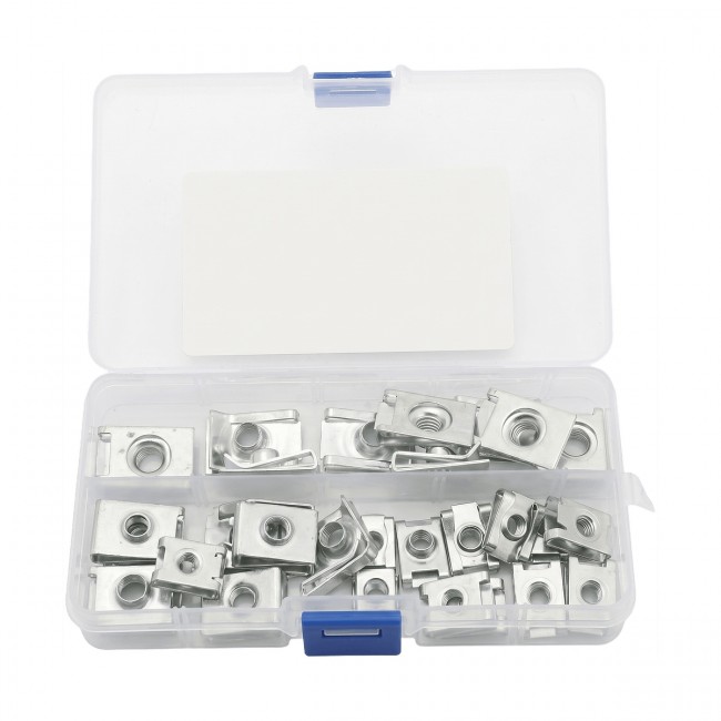 Kit 50 Peças Presilhas Spire Clips M4 M5 M6 M8 Fixação Painel Automotivo Epman