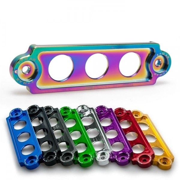 Fixador de Bateria Curto Epman para Honda em Alumínio - Neo Chrome