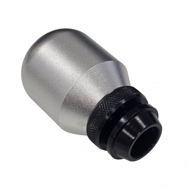 Manopla de Câmbio Longa com Regulagem de Altura em Alumínio - Prata - Epman