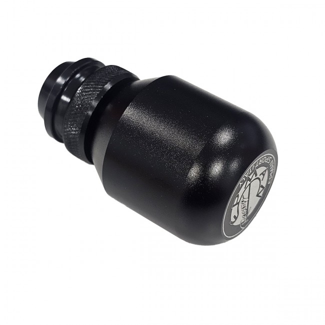 Manopla de Câmbio Longa com Regulagem de Altura em Alumínio - Preto - Epman