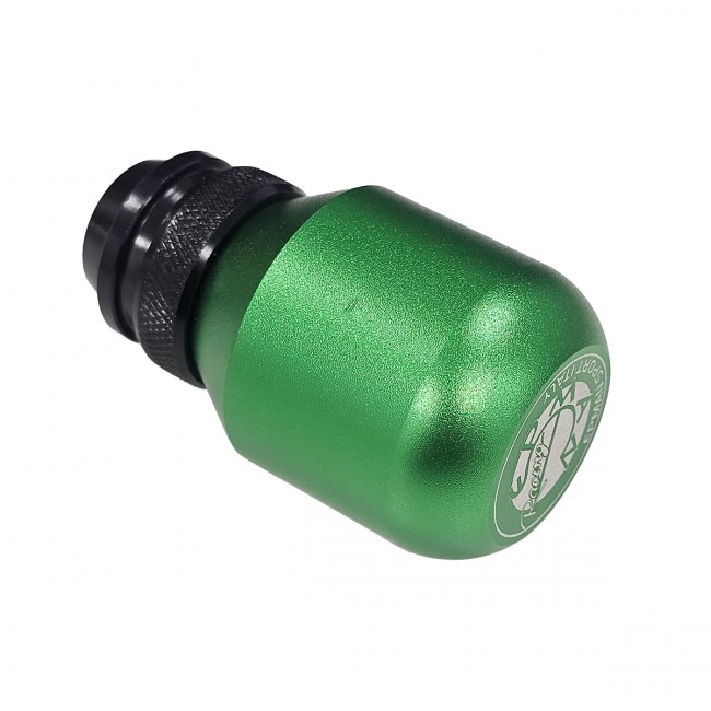 Manopla de Câmbio Longa com Regulagem de Altura em Alumínio - Verde - Epman