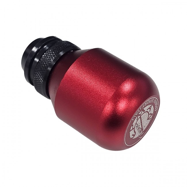 Manopla de Câmbio Longa com Regulagem de Altura em Alumínio - Vermelho - Epman