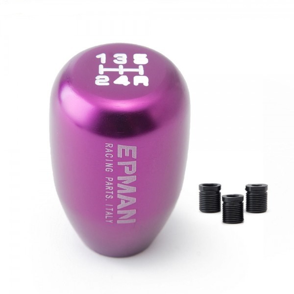  Manopla de Câmbio Curta 5 Marchas + Ré em Alumínio Epman - Roxo