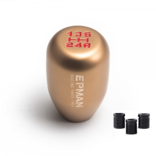  Manopla de Câmbio Curta 5 Marchas + Ré em Alumínio Epman - Marrom