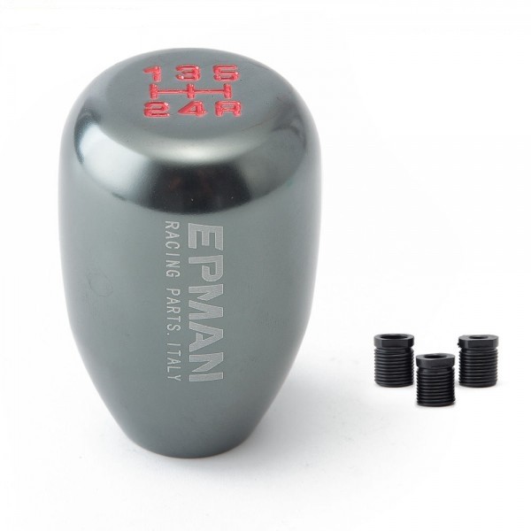  Manopla de Câmbio Curta 5 Marchas + Ré em Alumínio Epman - Titanium